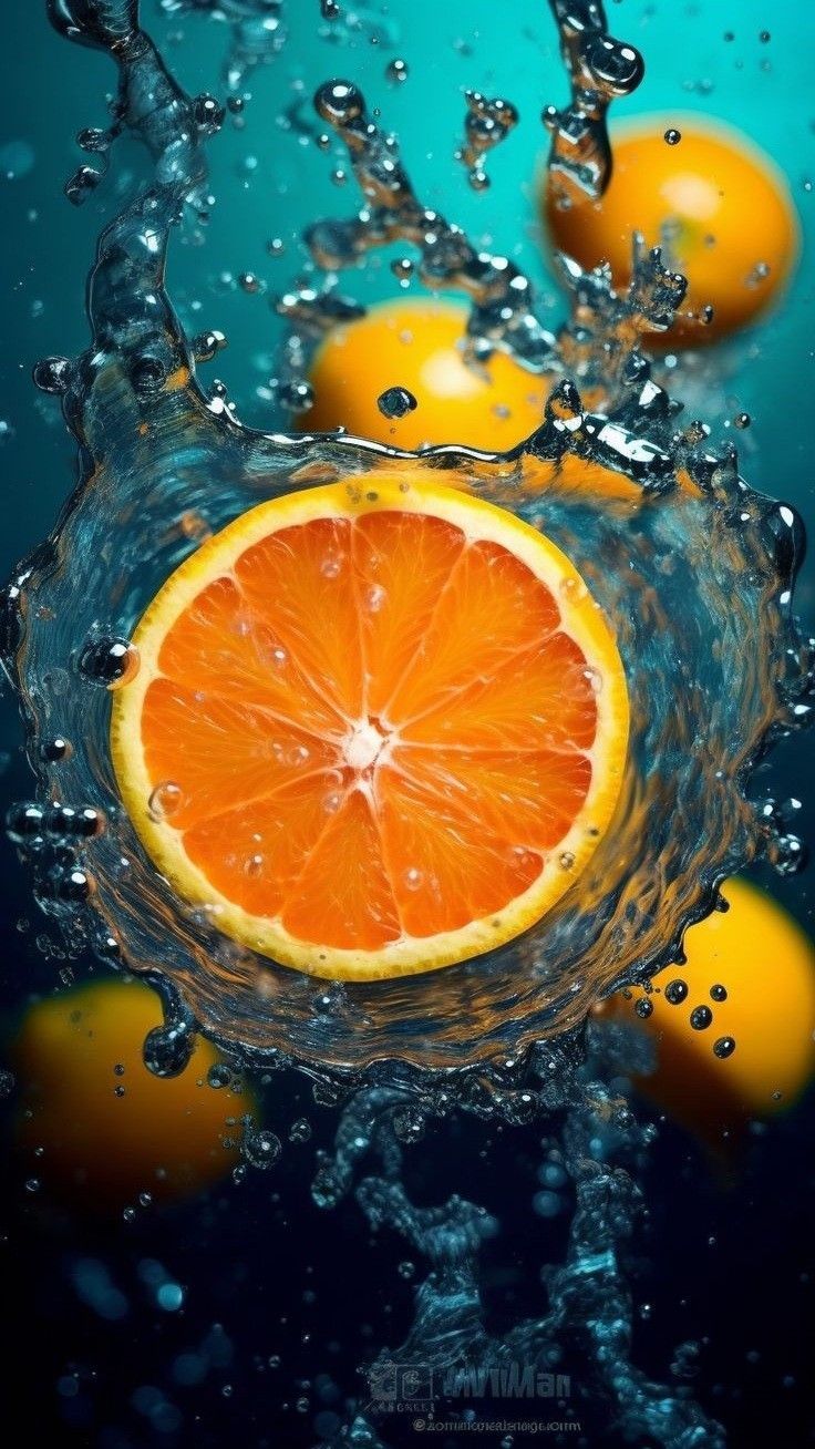 736x1308 Refreshing Orange Wallpaper. Orange water wallpaper, Water splash orange, Orange splash photography