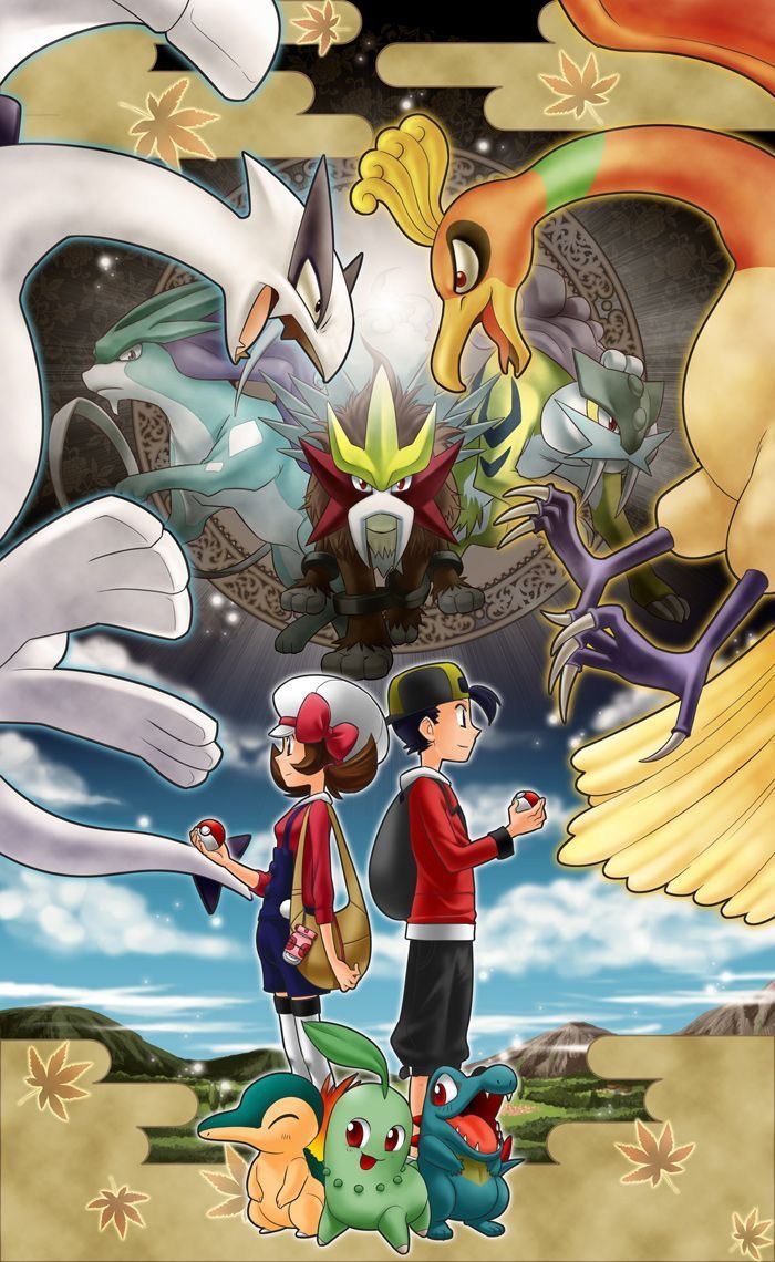 700x1140 Ho Oh and Lugia (67 Wallpaper)