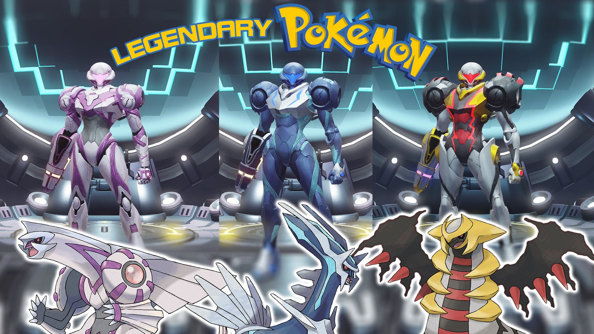 1920x1080 Pokémon Creation Trio Suits Mod for Metroid Dread