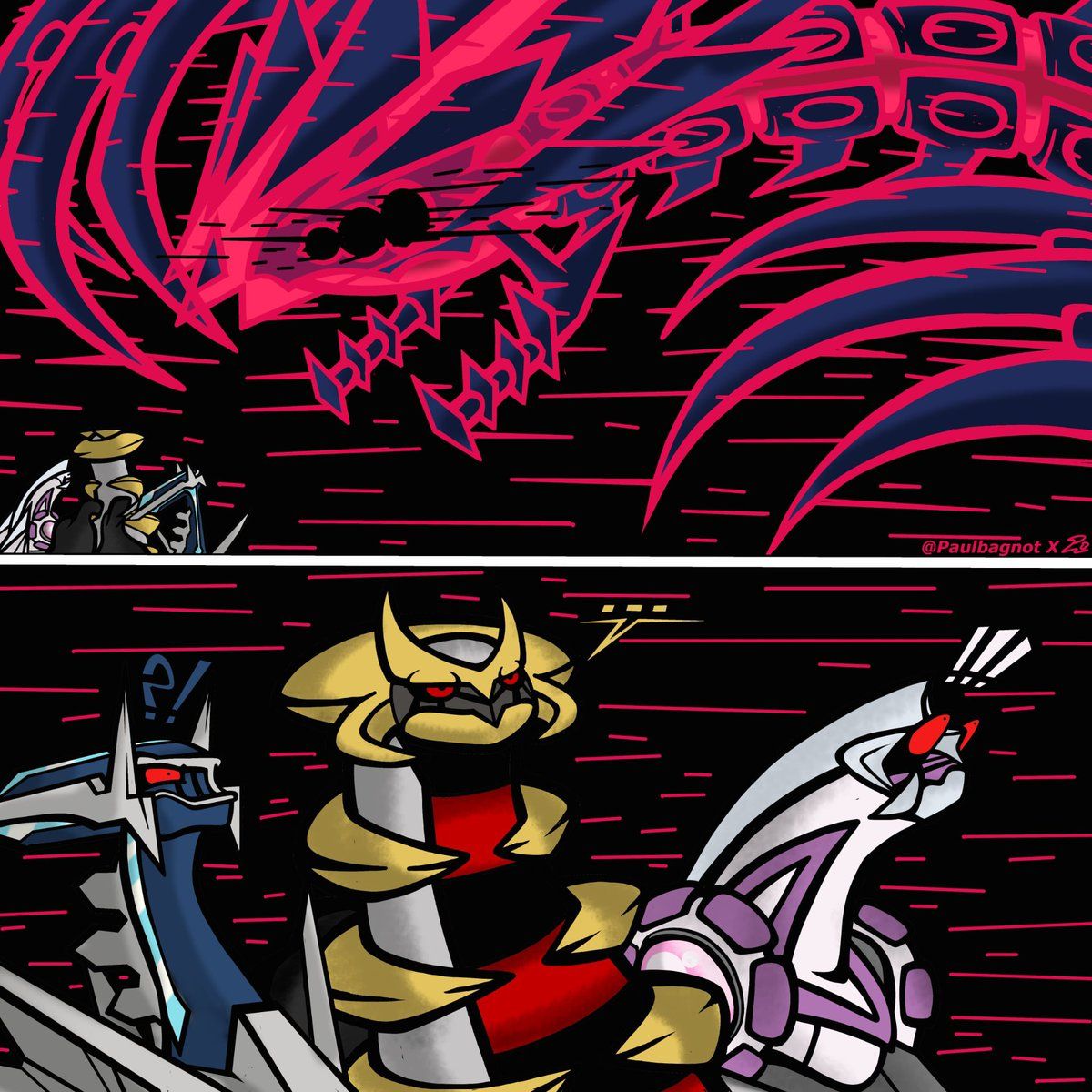 1200x1200 HAPPY SPOOKY DAY #PokemonLegendsZA #pokemonlegendsarceus #pokemonfanart #PokEmonLEGENDS #Halloween2025 #Halloween #giratina #dialga #palkia #eternatus