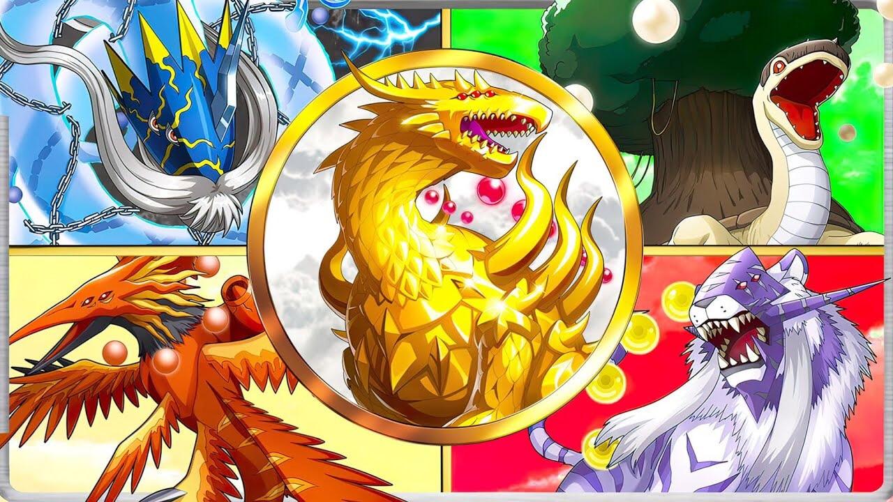 1280x720 Creation Trio and Arceus vs Digimon Sovereigns