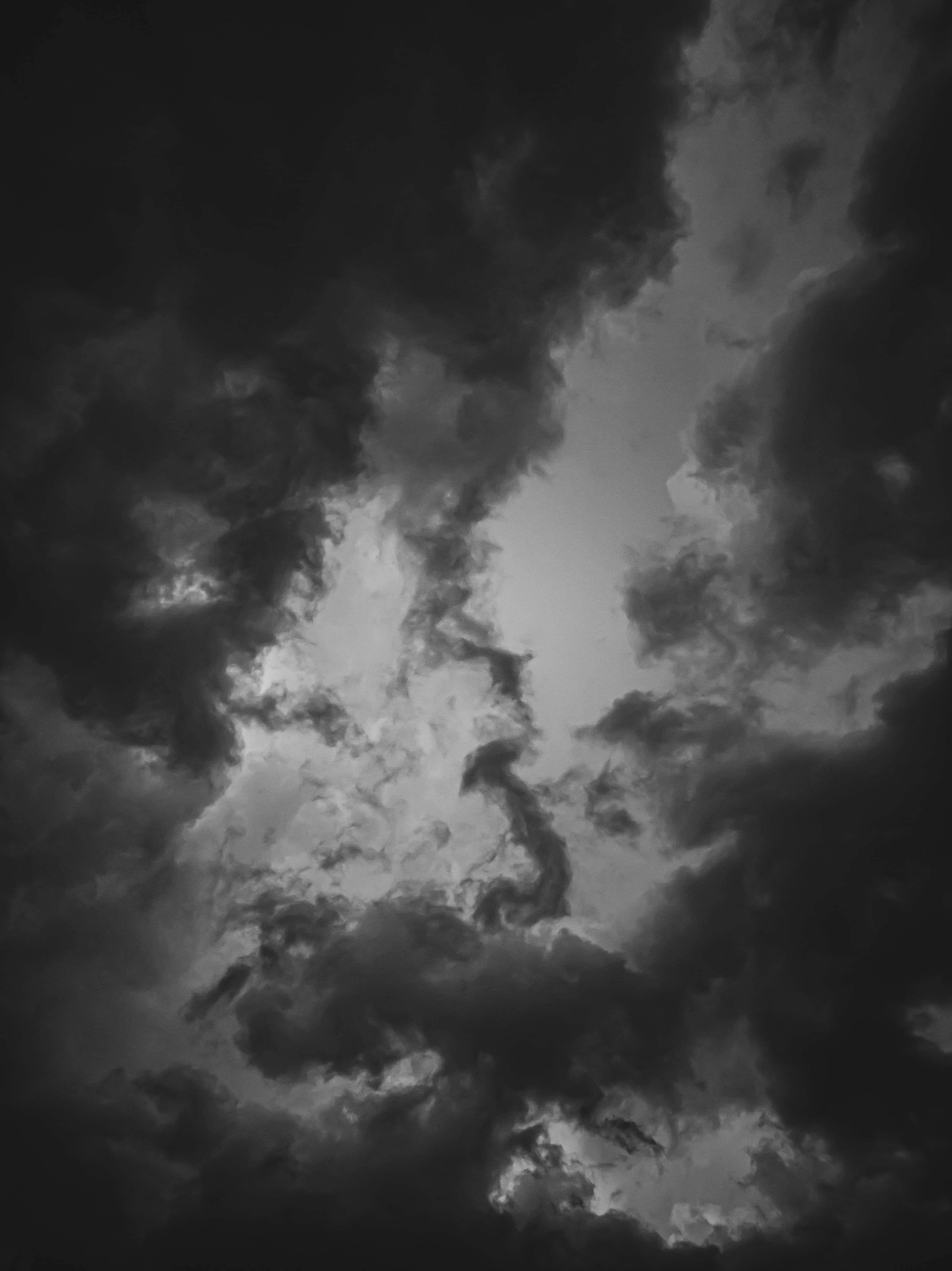 3440x4592 Download Dark Heaven: An Ethereal Landscape of Mystical Beauty Wallpaper