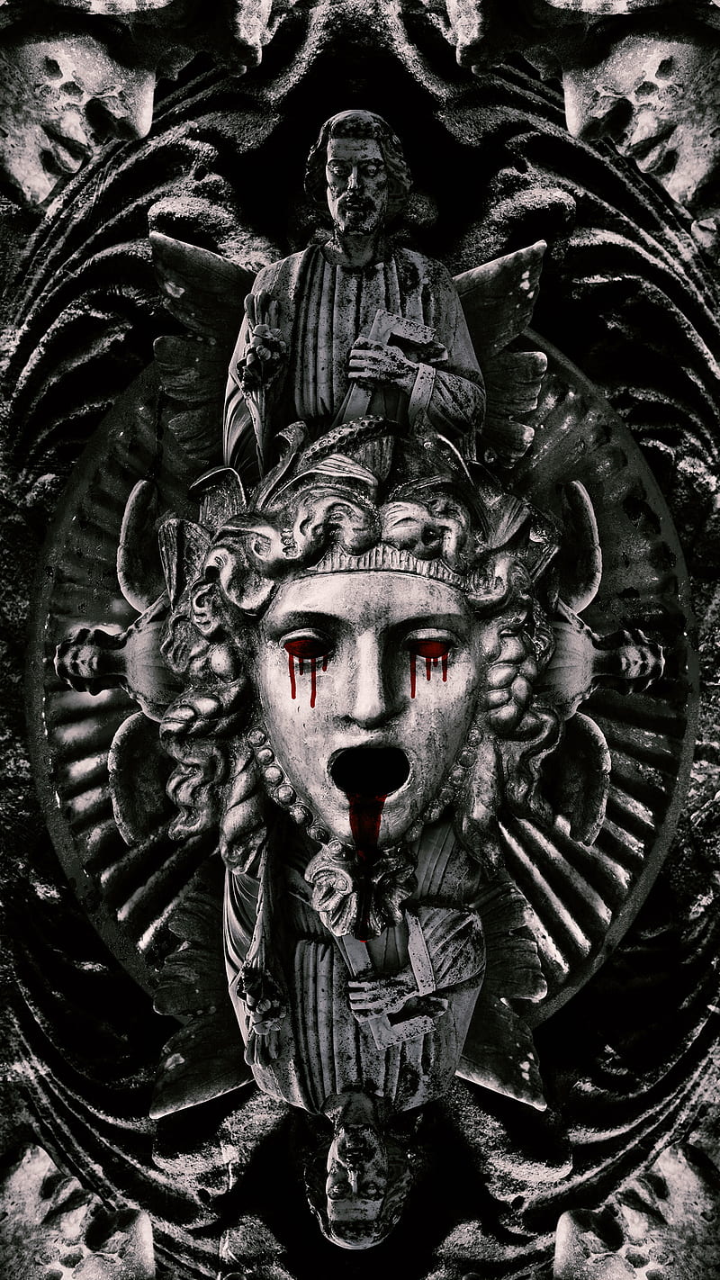 800x1422 Heaven and Hell NEW Heaven, Damian, bonito, cemetery, church, creepy, dark, HD phone wallpaper