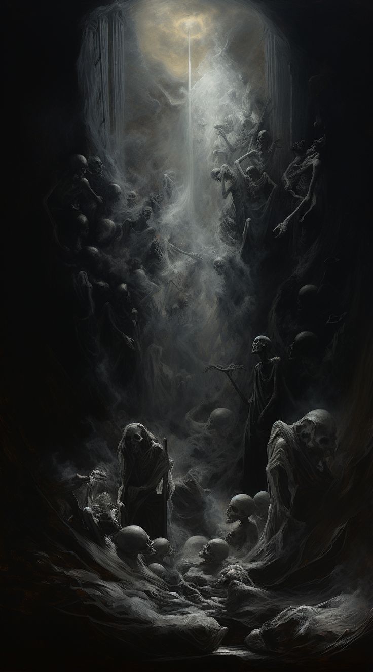 736x1327 Dark art wallpaper. Dark background religious art, Dark heaven background, Dark fantasy art
