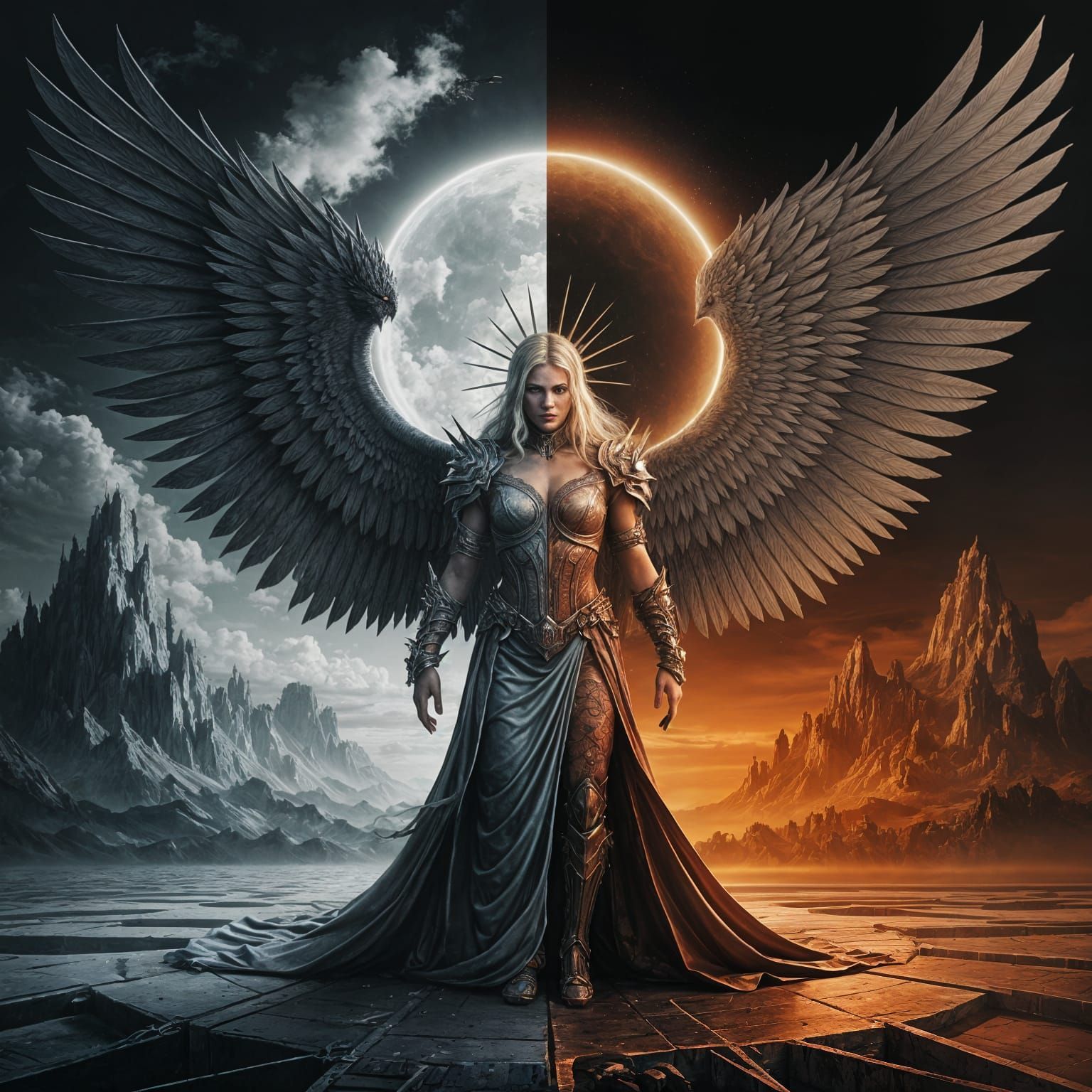 1536x1536 light and dark, good and evil, heaven and hell