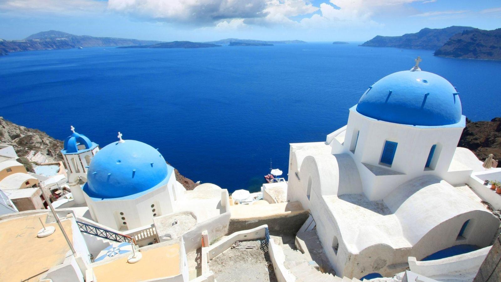 1600x900 Santorini beautiful wallpaper 49347