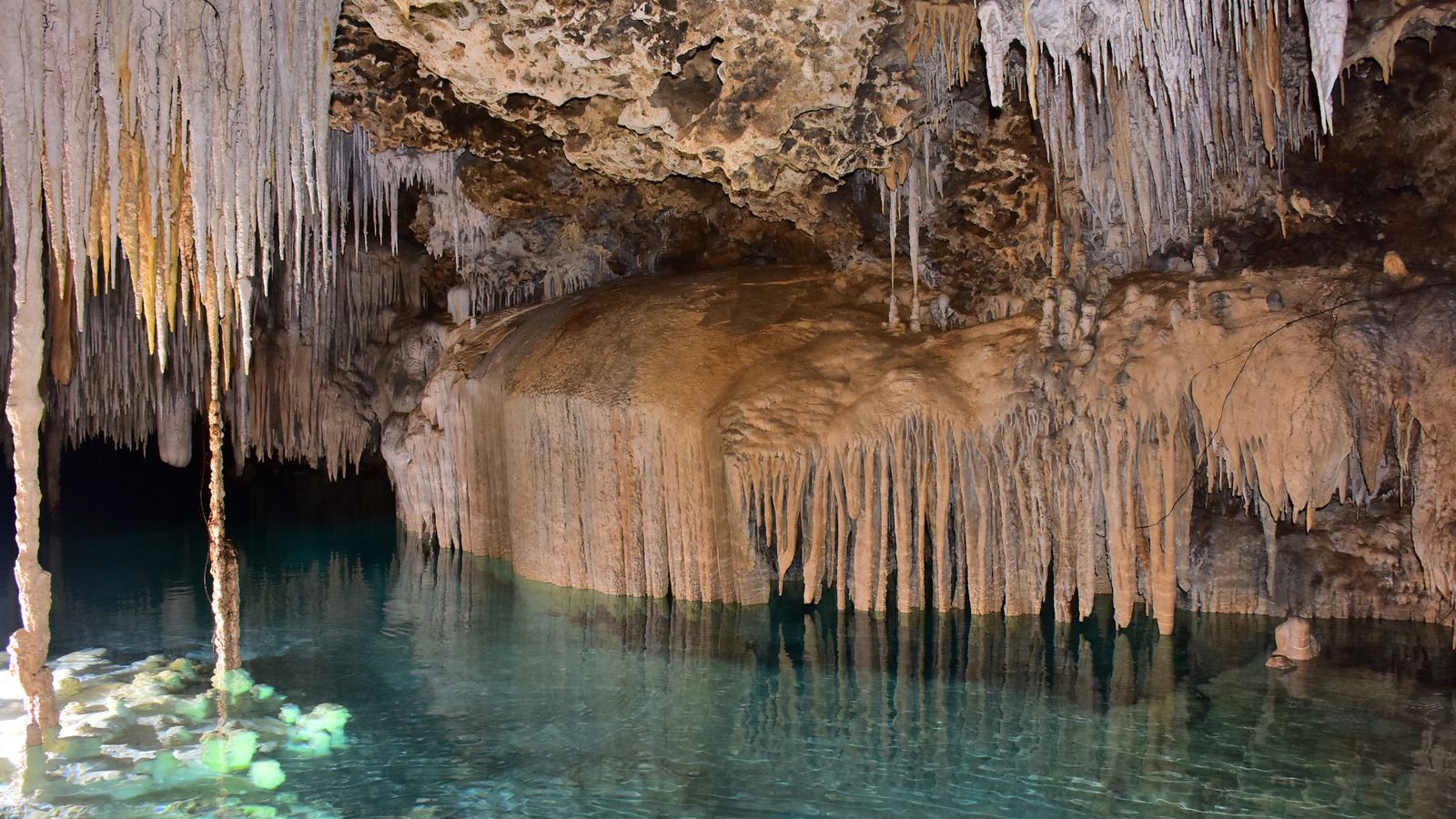 1600x900 The Mystical Underground River In Mexico Where You Can Swim Beneath A Cave Full Of Crystals