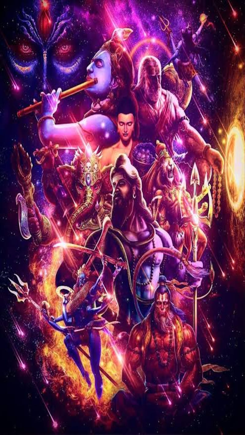800x1422 God, bajrang bali, ganesh, hanuman, kaali, krishna, mahadev, mahakal, shiva, HD phone wallpaper