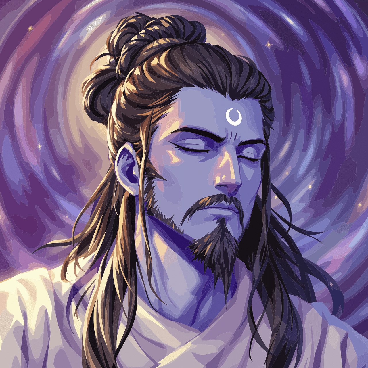 1280x1280 Download Shiva Krishna Mahadeva. Royalty Free Vector Graphic