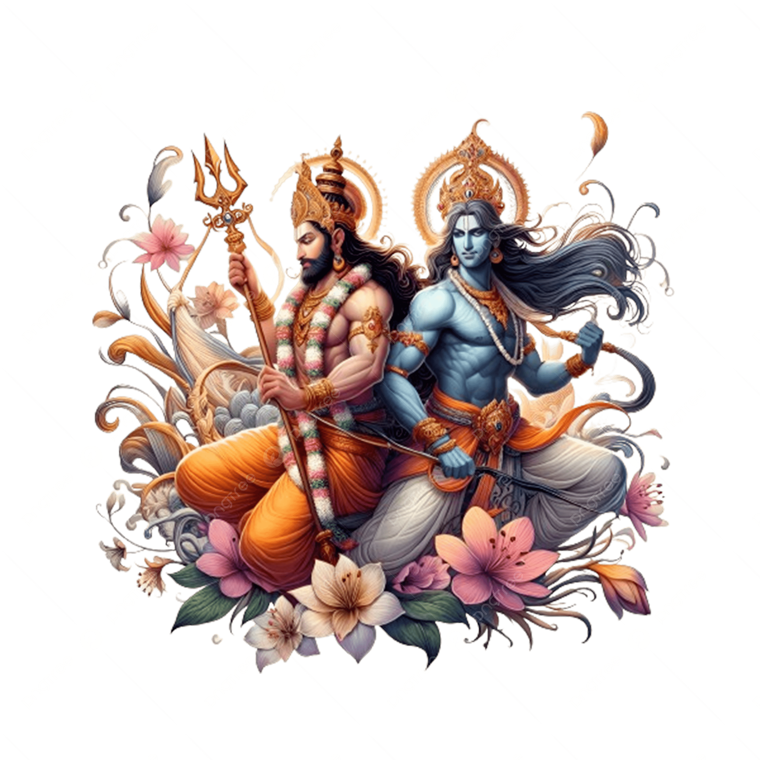 2500x2500 Picture Showing Lord Shiva And Krishna Two Revered Gods In Hinduism, Picture Showing Lord Shiva And Lord Krishna, Two Revered Gods In Hinduism, God PNG Transparent Image and Clipart for Free Download