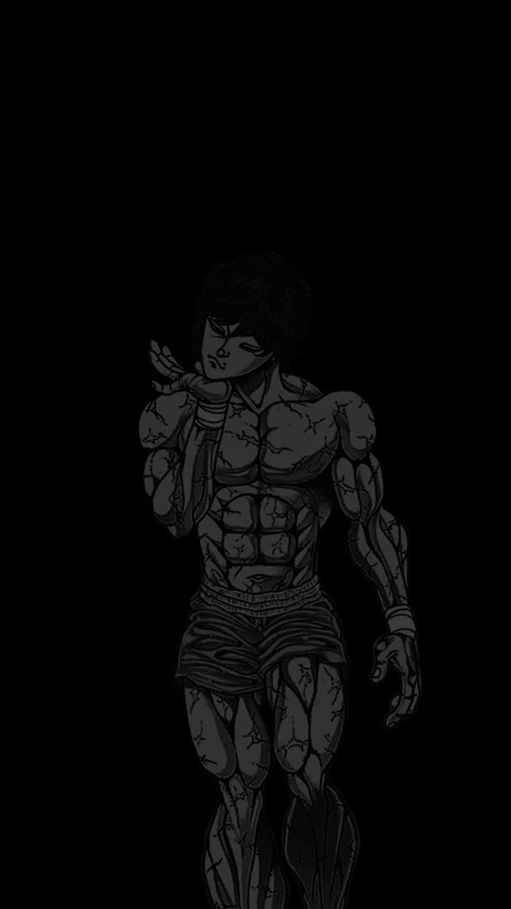 736x1308 baki dark iphone wallpaper