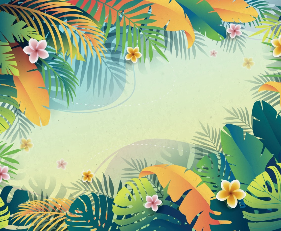 1136x936 Summer Tropical Vibes Background Vector Art & Graphics