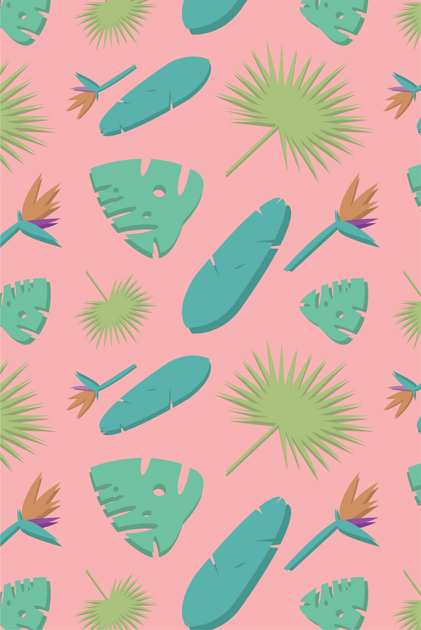1636x2450 Tropical Vibes Wallpaper (3). Image - Behance