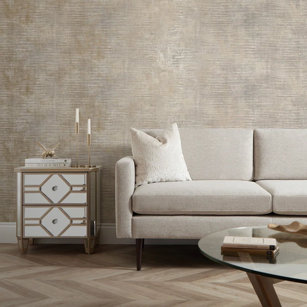 1000x1000 Midtown Wallpaper in Cream