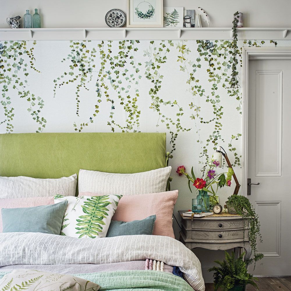 1000x1000 bedroom wallpaper ideas to bring in colour and pattern