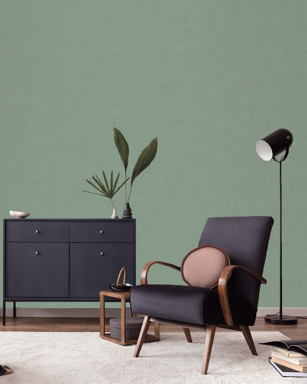 1000x1250 Sea Green Simple Plain Wallpaper R9162