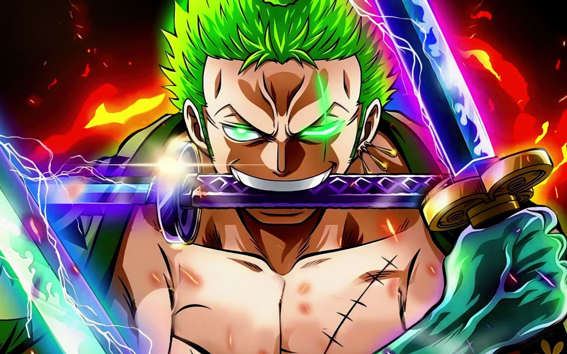 1920x1200 Roronoa Zoro Wallpaper 4K, Fearless, One Piece, 5K