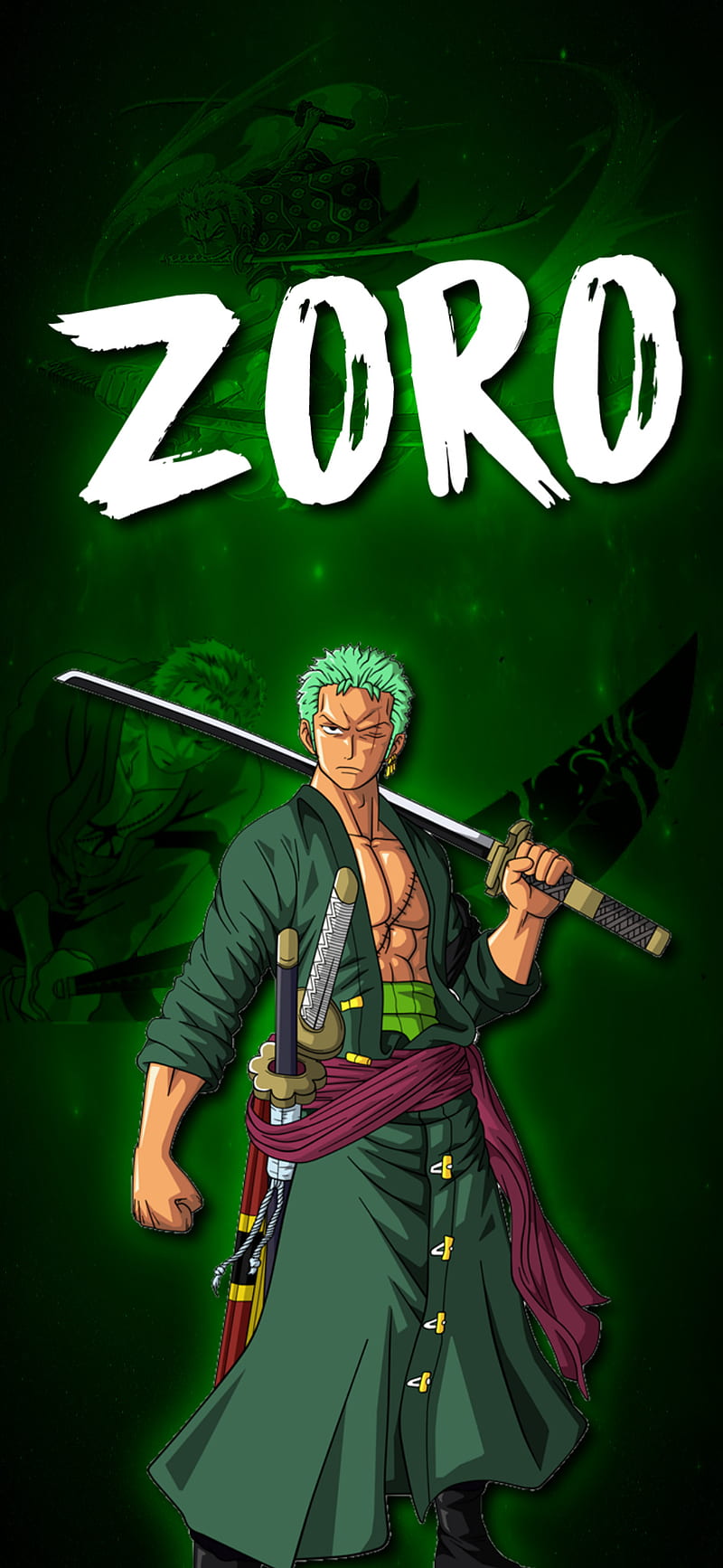 800x1734 Zoro One Piece, anime, one piece, zoro, HD phone wallpaper