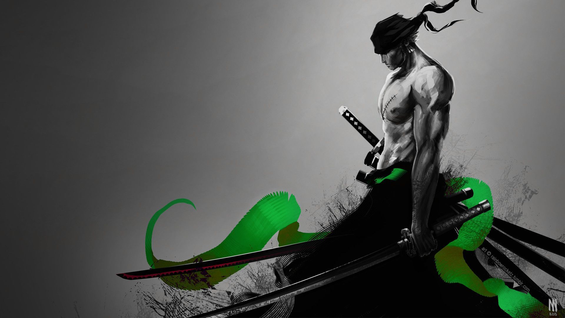 1920x1080 Roronoa Zoro PC Wallpaper