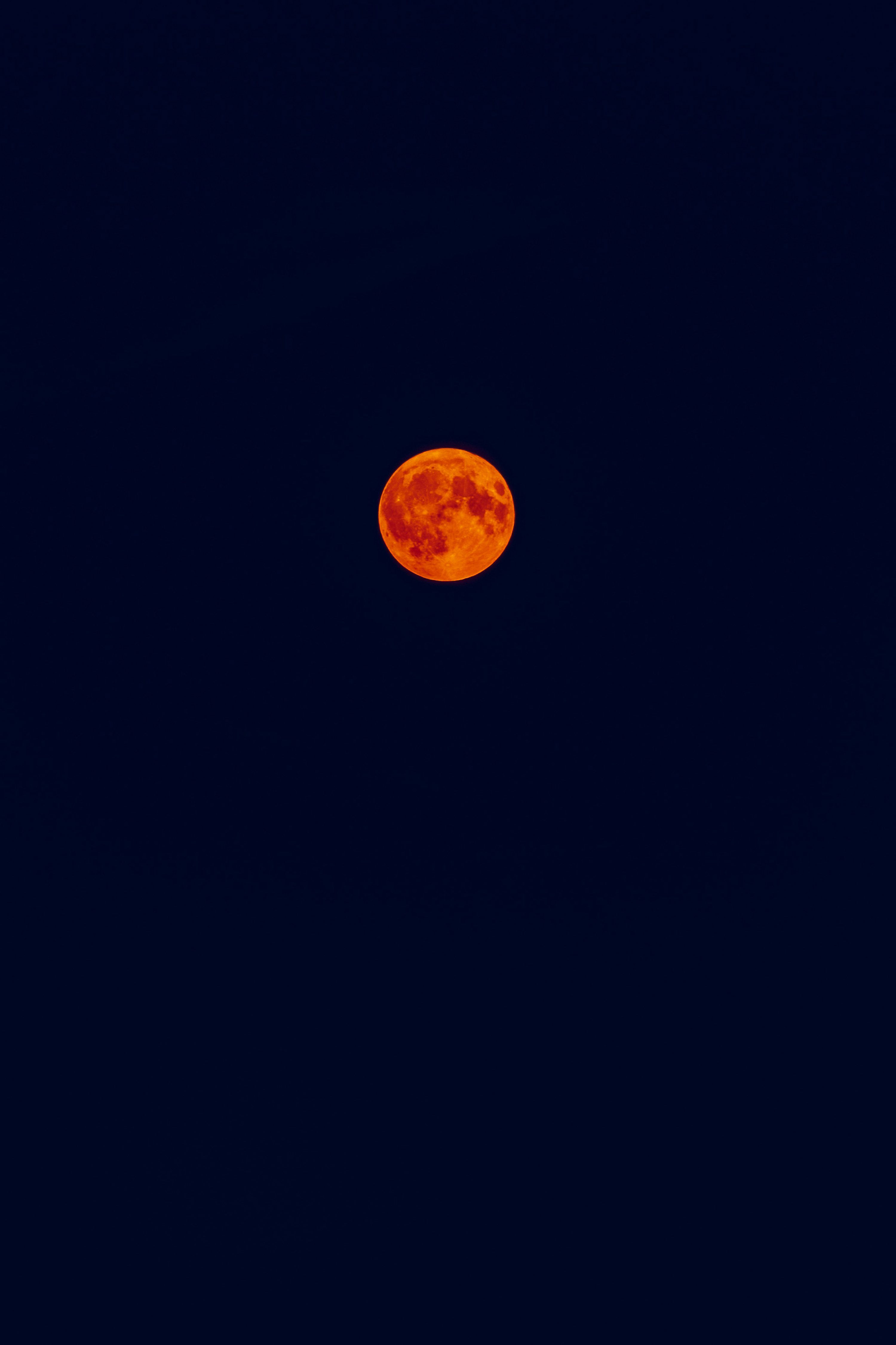 3000x4501 Orange Moon Picture. Download Free Image