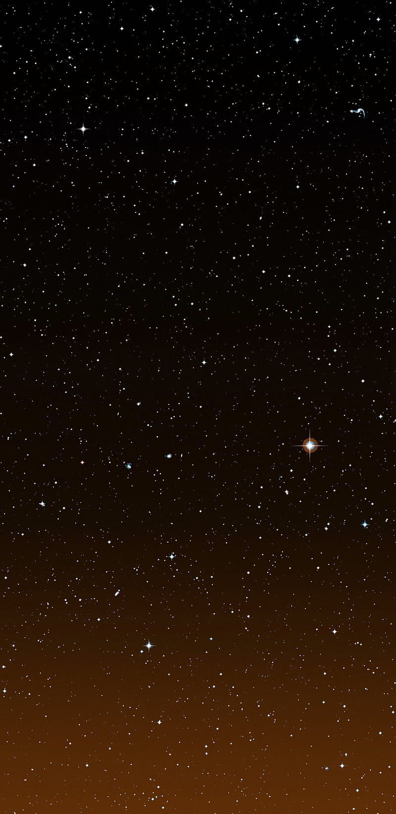 800x1644 Orange Stars, gold, gradient, orange, space, star, stars, HD phone wallpaper