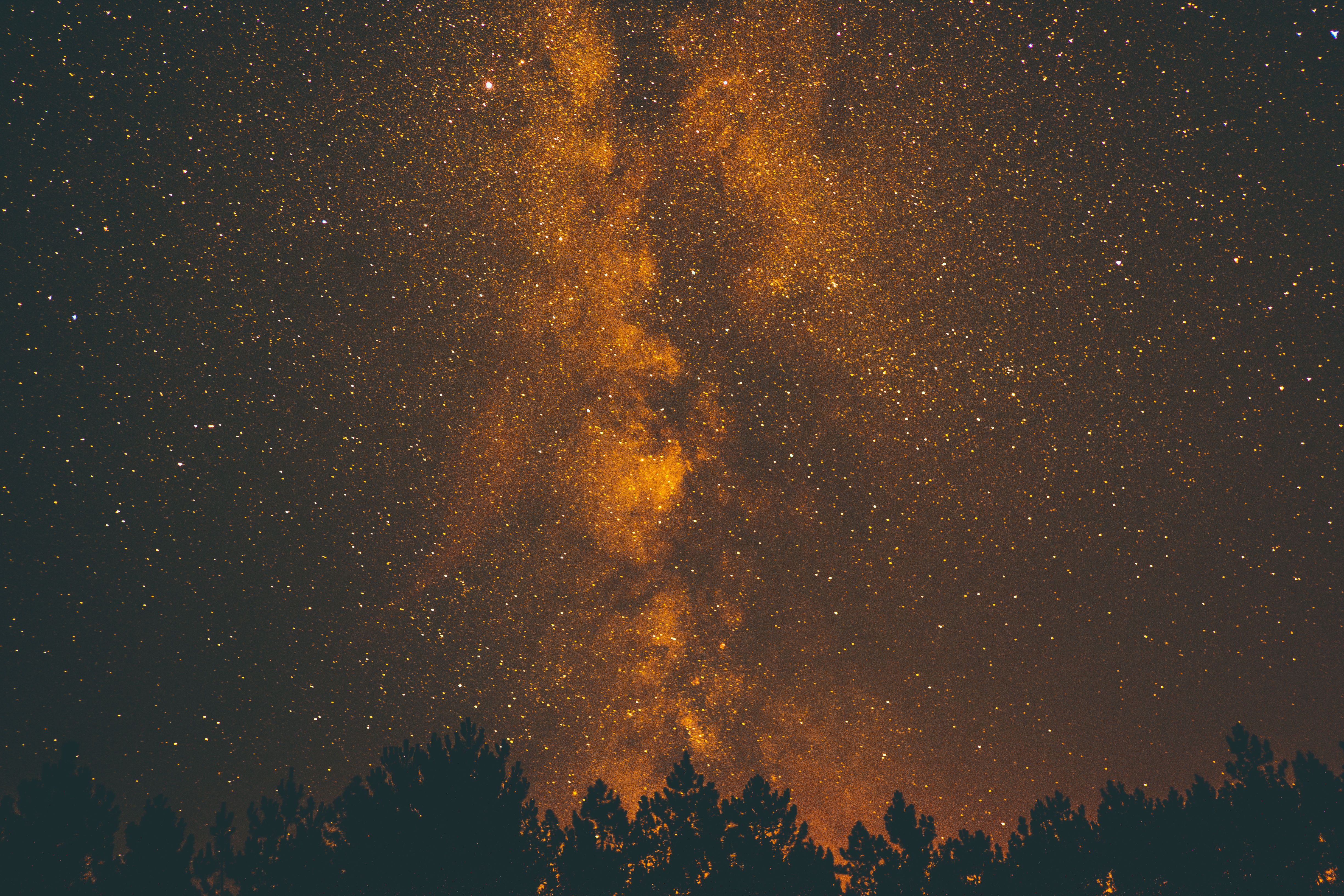 4896x3264 Orange Stars Wallpaper