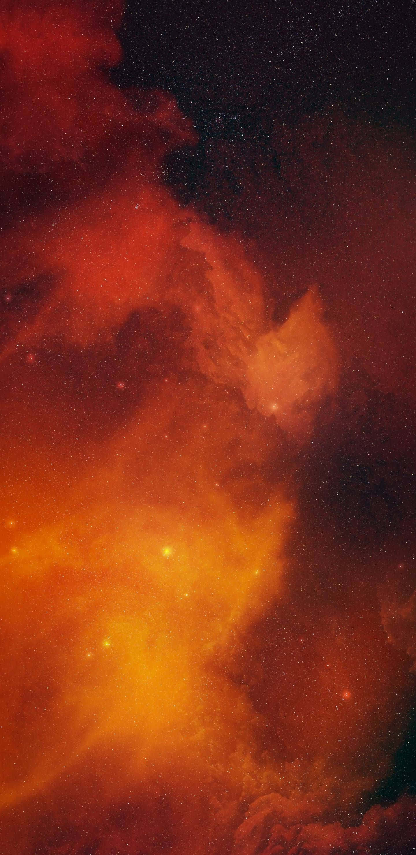 1440x2960 Download Galaxy Sky Orange Aesthetic Phone Wallpaper