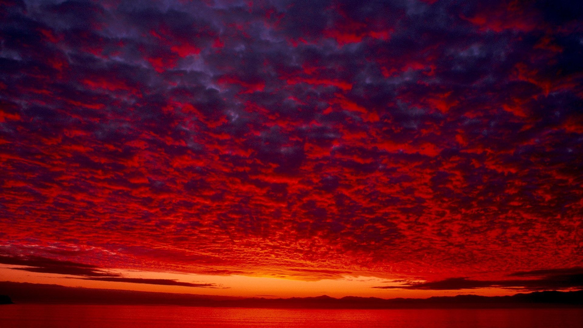1920x1080 Orange Sky Desktop Wallpaper