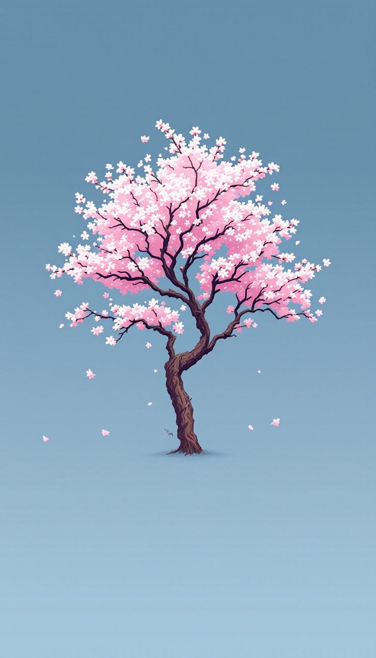 768x1344 Free Pixel Cherry Blossom Image, Sakura, Blossom