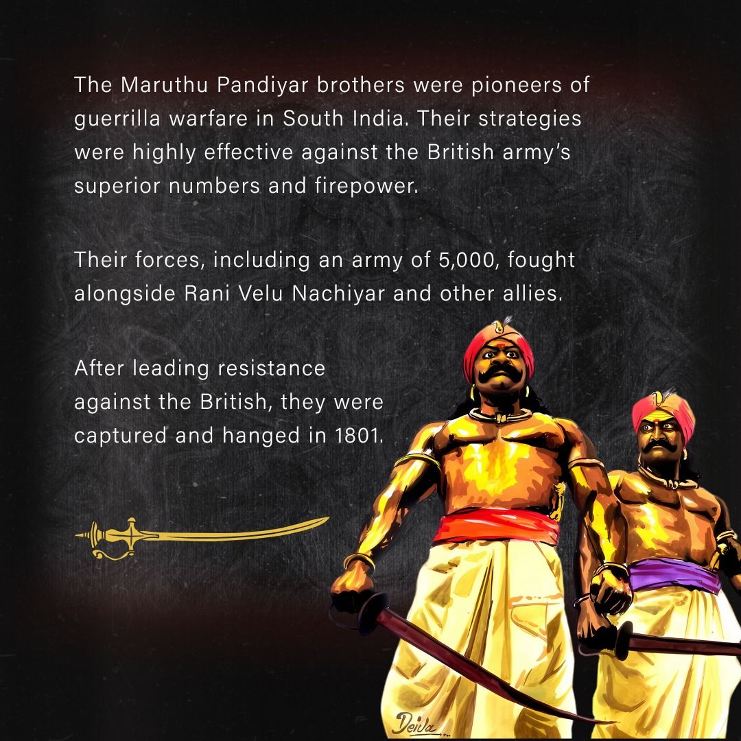 1080x1080 The twin swords of Sivaganga's freedom struggle. ⚔️