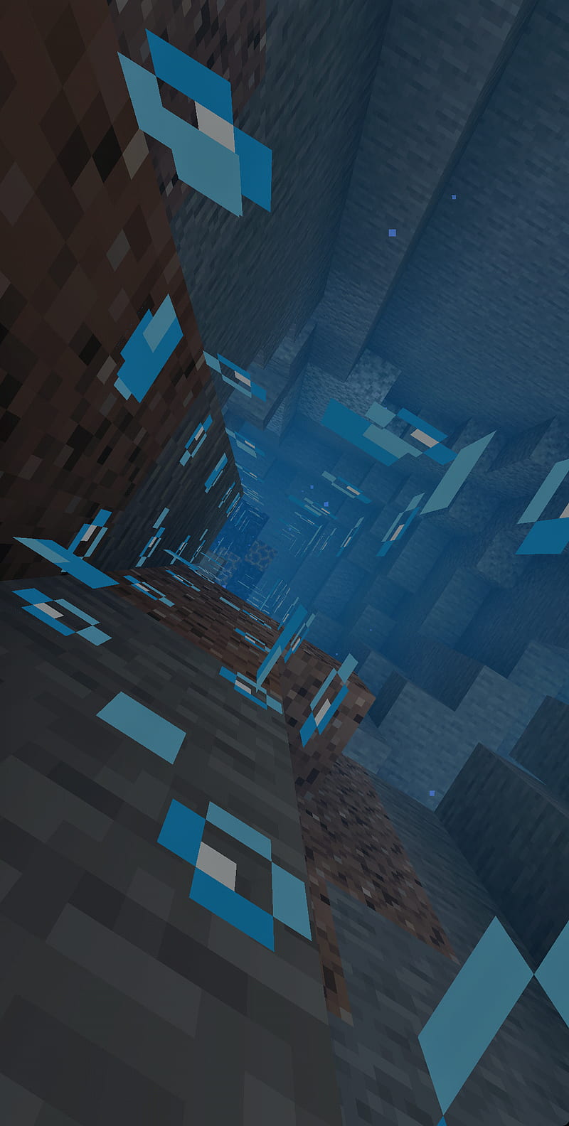 800x1584 Minecraft Ocean, haunted, no, HD phone wallpaper