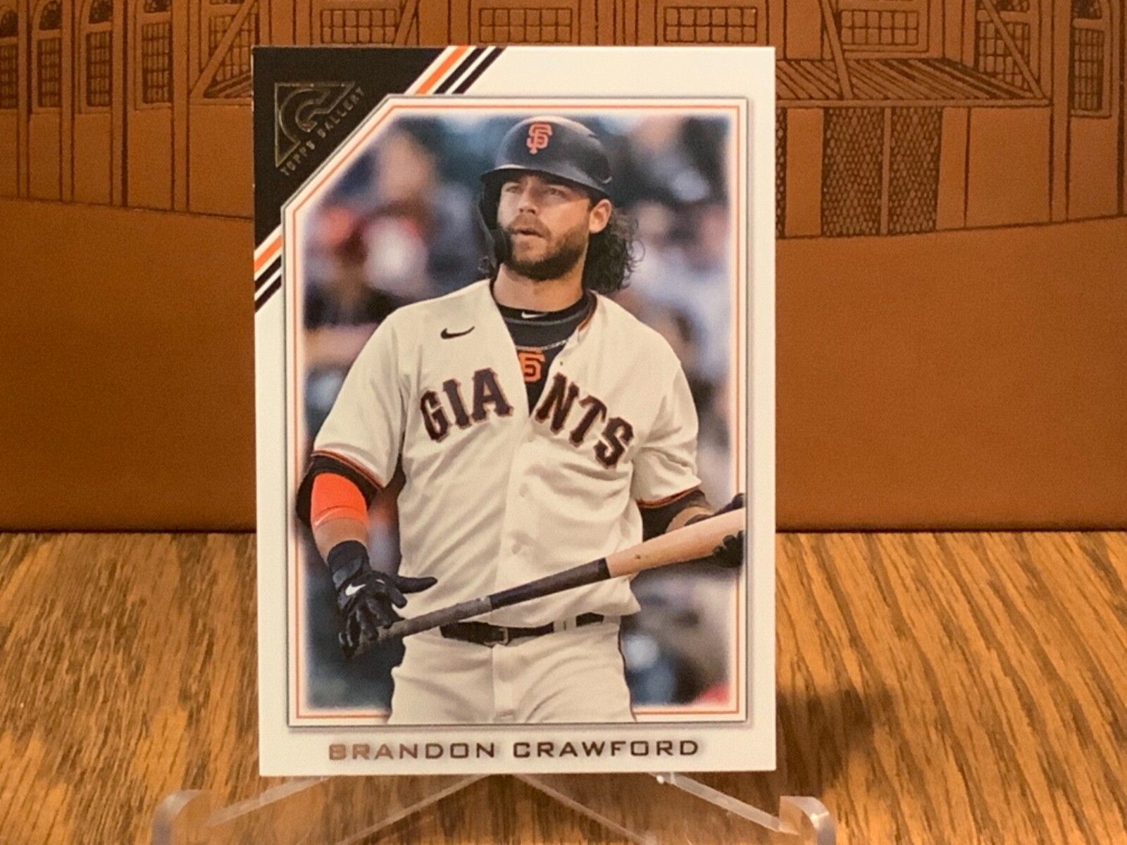 1600x1200 Brandon Crawford San Francisco Giants Topps Gallery Baseball