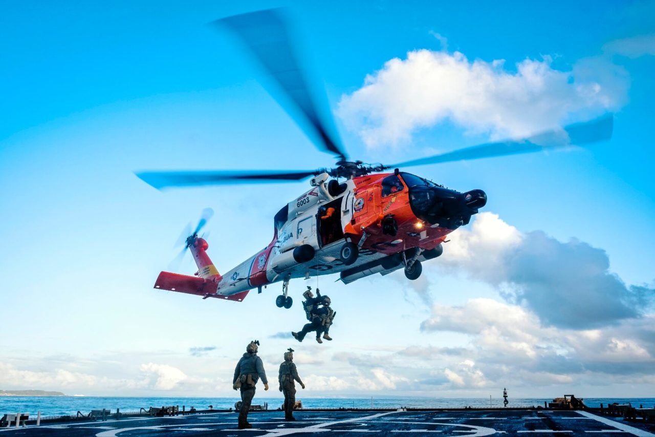 1280x853 Coast Guard San Diego MH 60T Medevac Woman From Cruise Ship