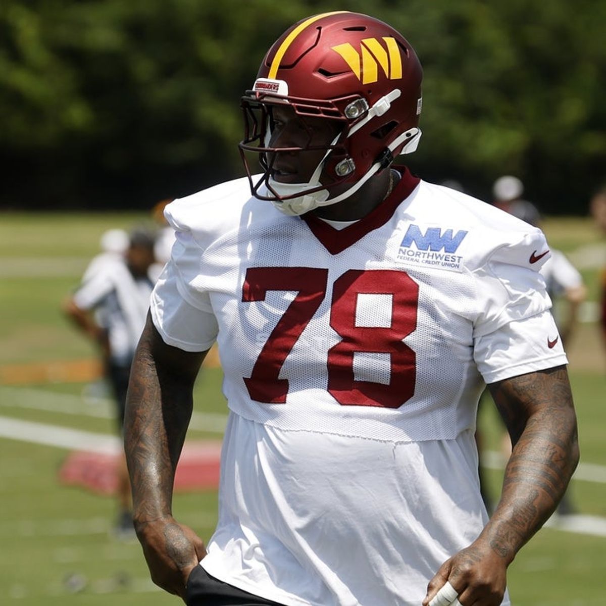 1200x1200 Deadspin. Commanders LT Laremy Tunsil (undisclosed) leaves practice