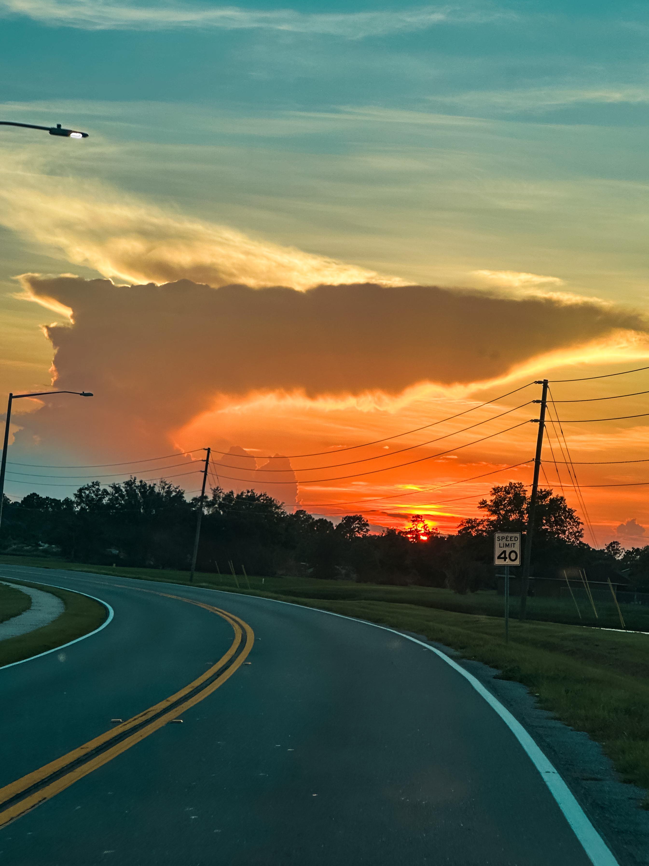 2690x3587 While Driving Yesterday I Thought This Central Florida Cloud Looked Like A Dolphin Or Shark. What Do You See?