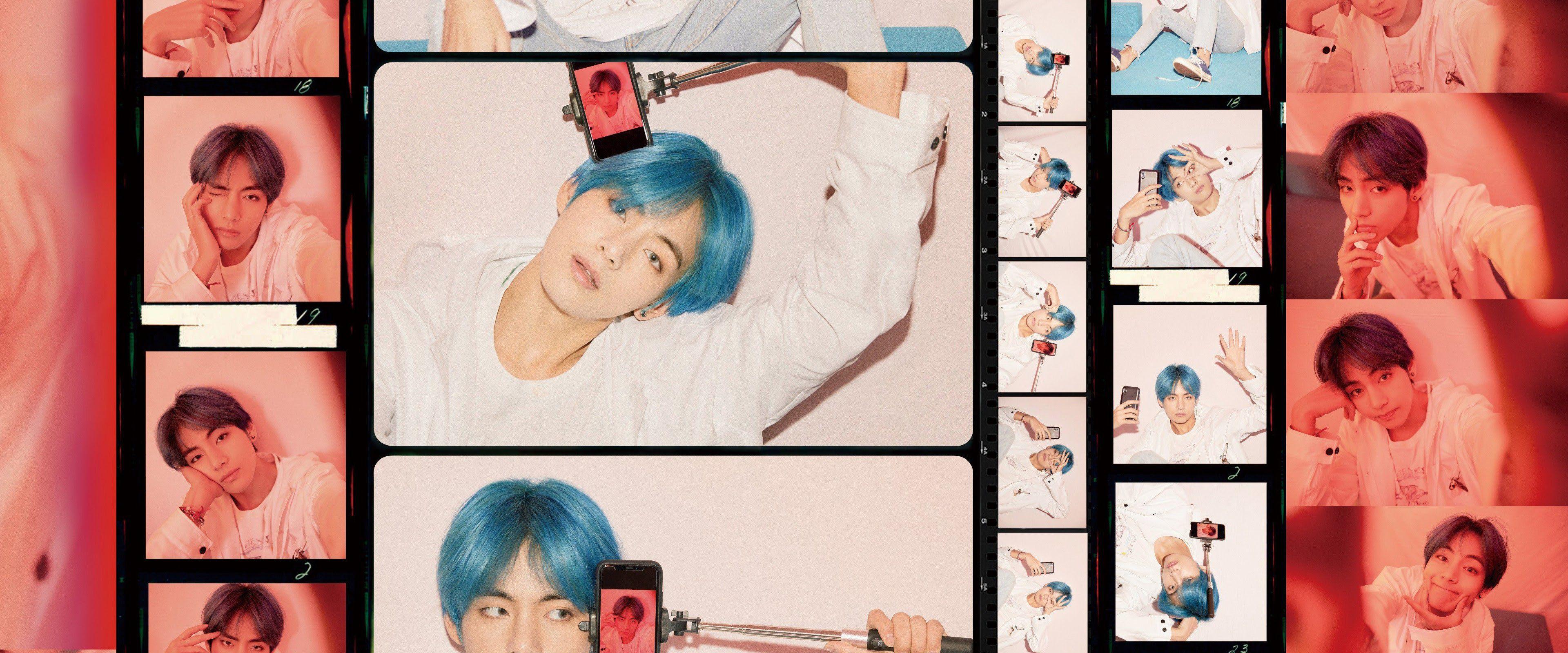3840x1600 V BTS Map of the Soul: Persona 4K Wallpaper