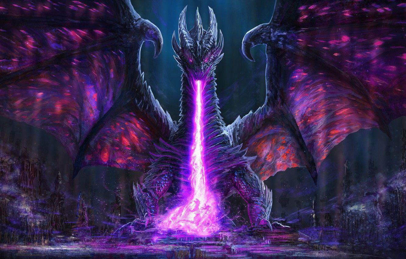 1332x850 Wallpaper flame, dragon, wings, power, fantasy, art, Fantasy image for desktop, section фантастика