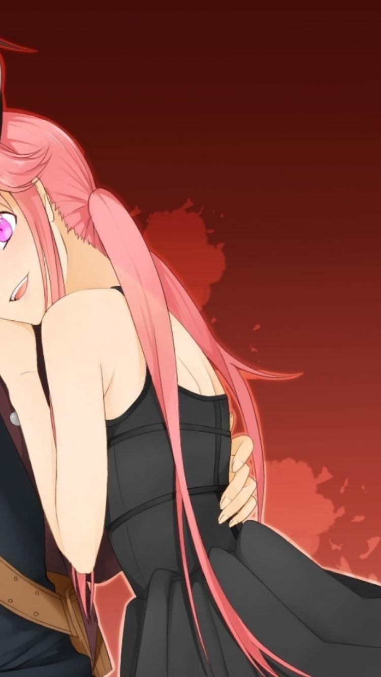 750x1334 future diary mirai nikki yukiteru amano yuno gasai wallpaper