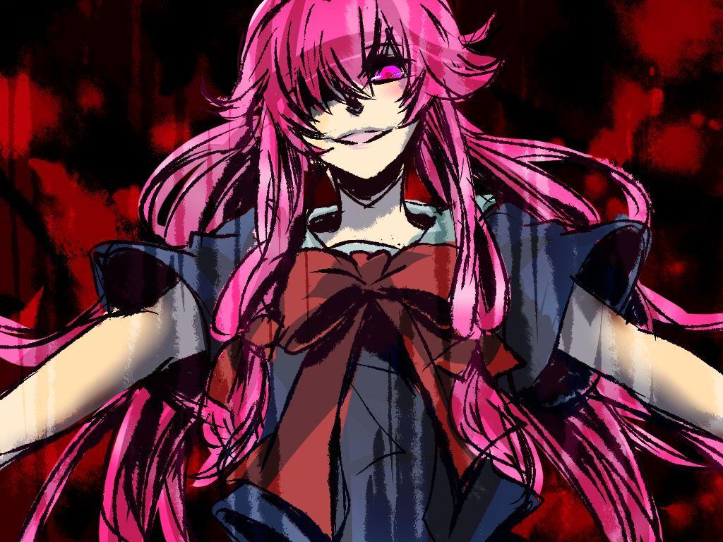 1024x768 mirai nikki Wallpaper: Mirai Nikki ♥. Mirai nikki, Yuno mirai nikki, Mirai nikki future diary