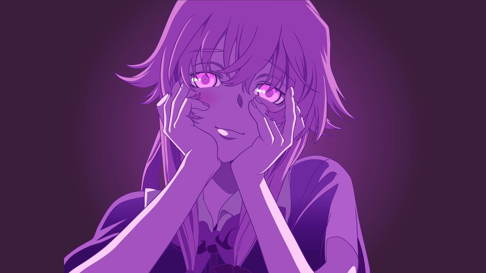 1920x1080 Mirai Nikki Yuno Gasai Yandere