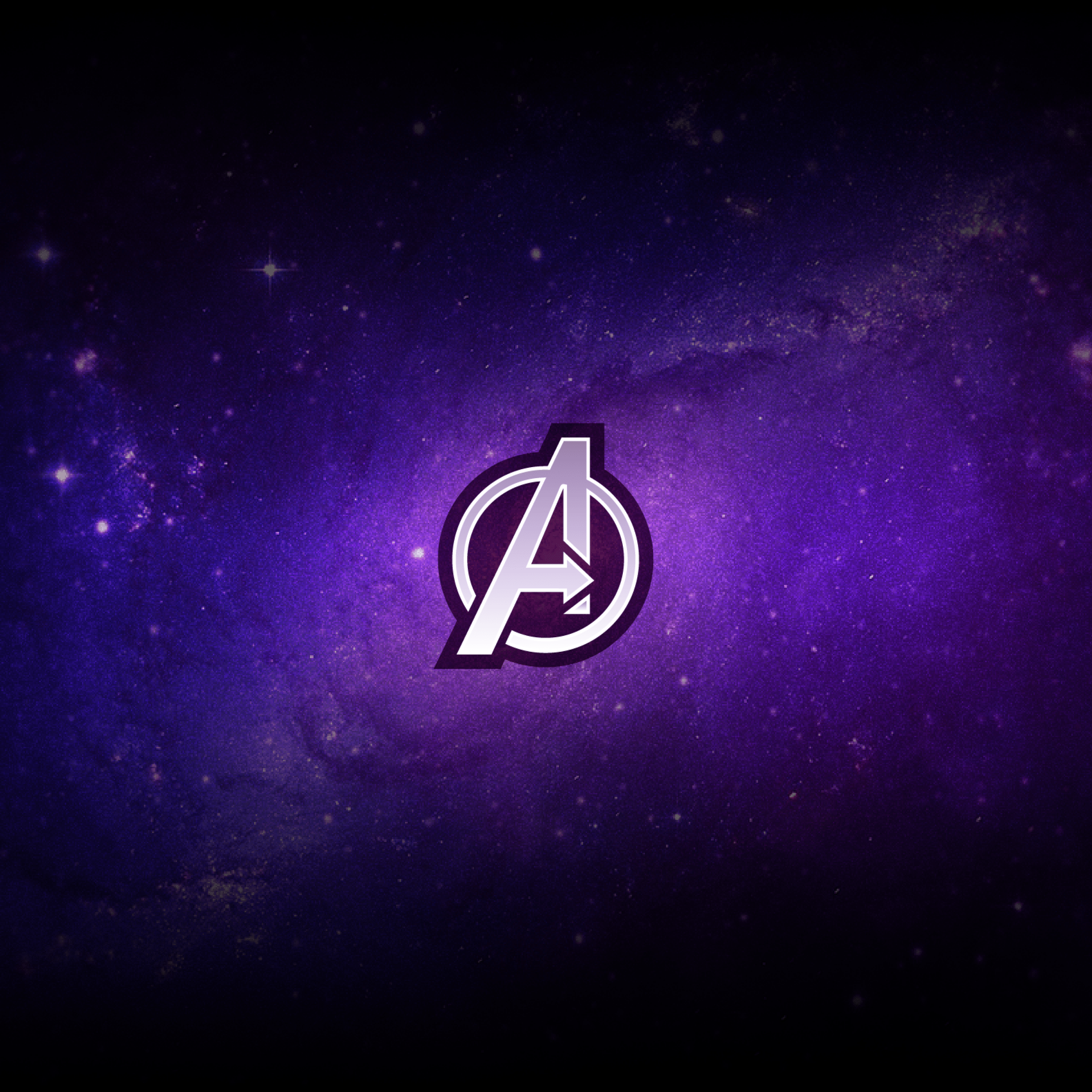2560x2560 Wallpaper Avengers, Logo, Purple, HD, Creative Graphics,. Wallpaper for iPhone, Android, Mobile and Desktop