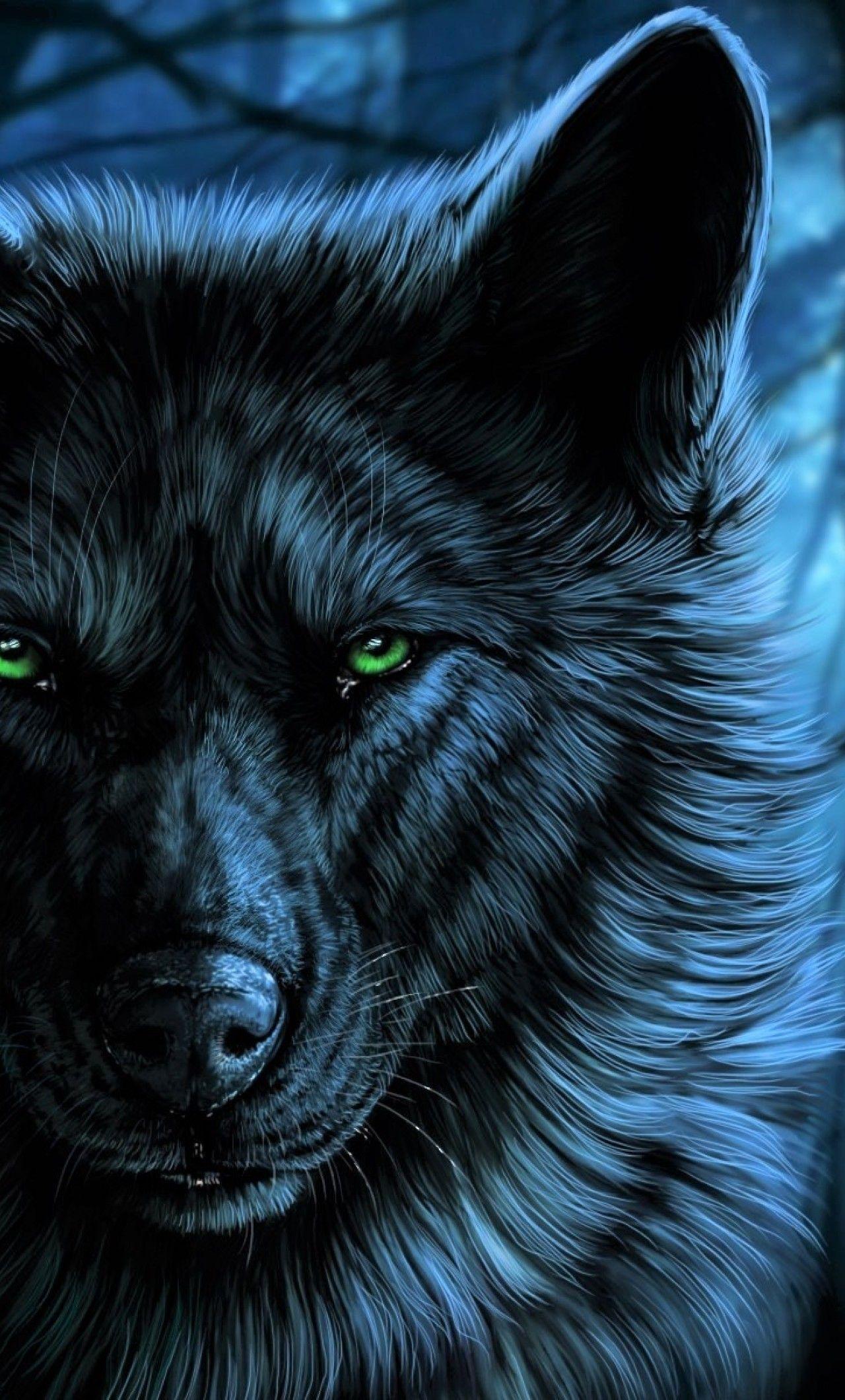 1280x2120 Wolf Green Eyes Artistic iPhone 6 plus Wallpaper, HD Artist 4K Wallpaper, Image, Photo and Background