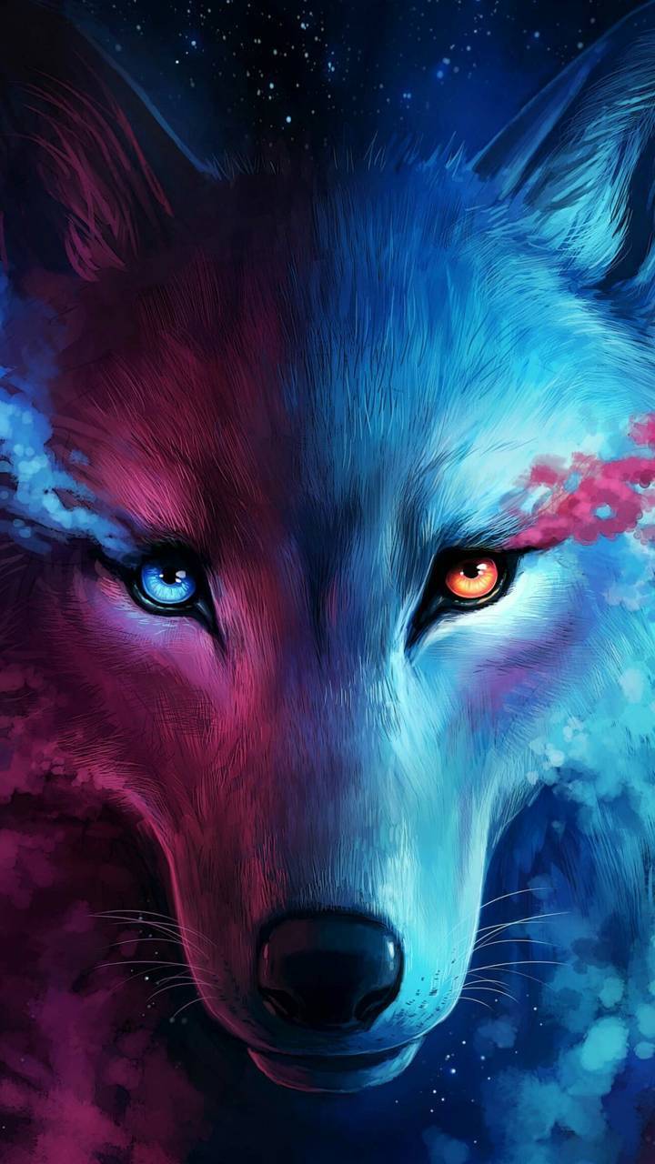 720x1280 Eye of the wolf wallpaper