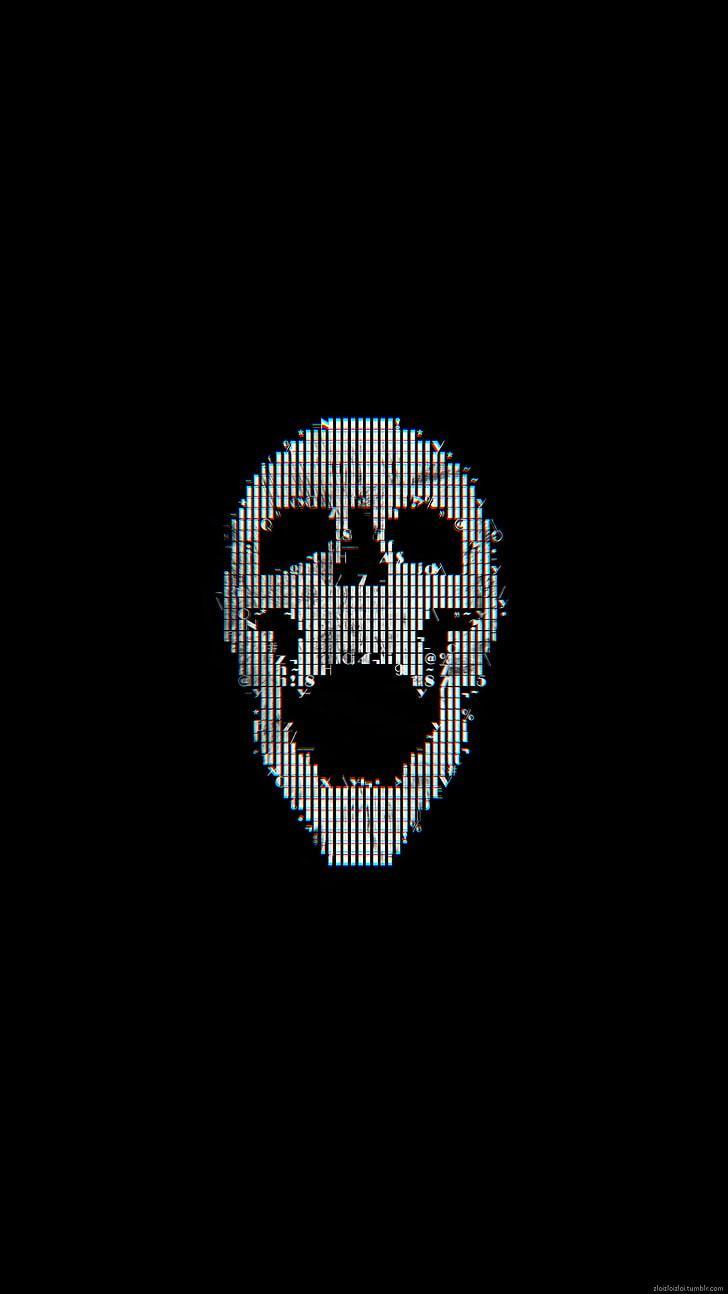 728x1294 Black Aesthetic Wallpaper Anime Error Glitch