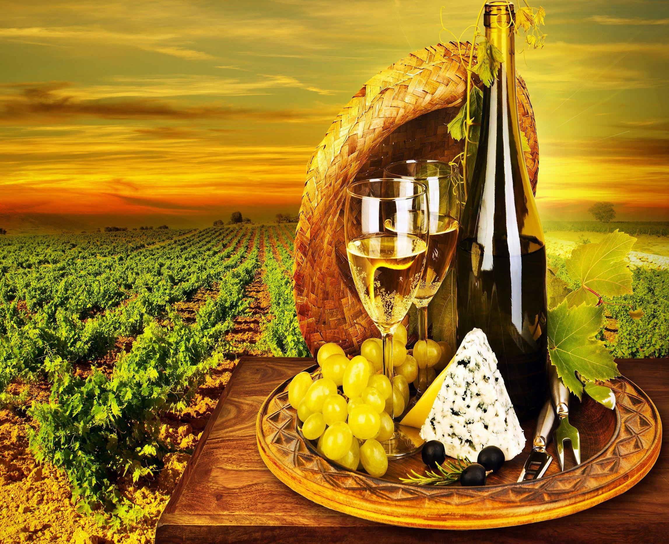 2868x2333 Bottle, Wine, Glasses, Wine, Cheese, Composition, Plantation, Grape, background, free, photo