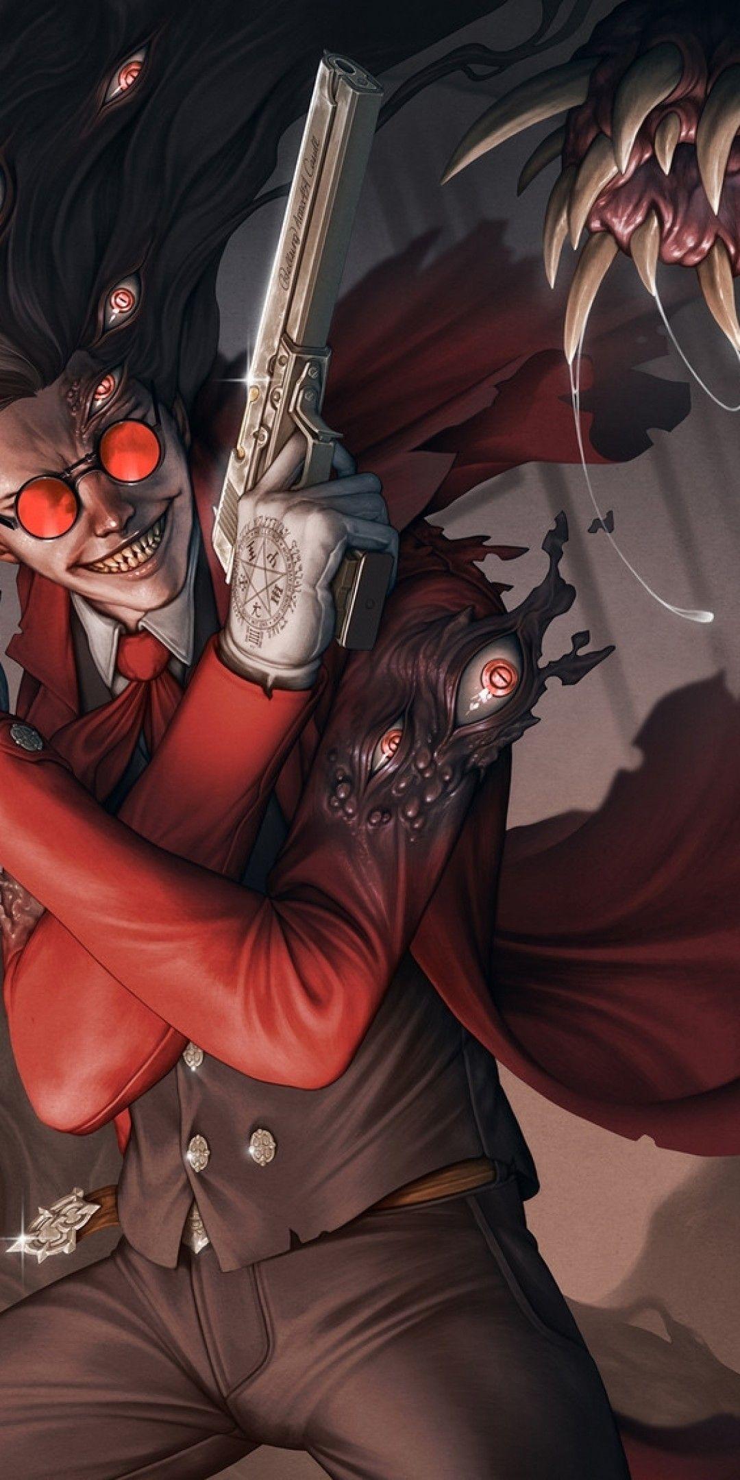 1080x2160 Download 1080x2160 Hellsing, Alucard, Vampire, Monsters Wallpaper for Huawei Mate 10