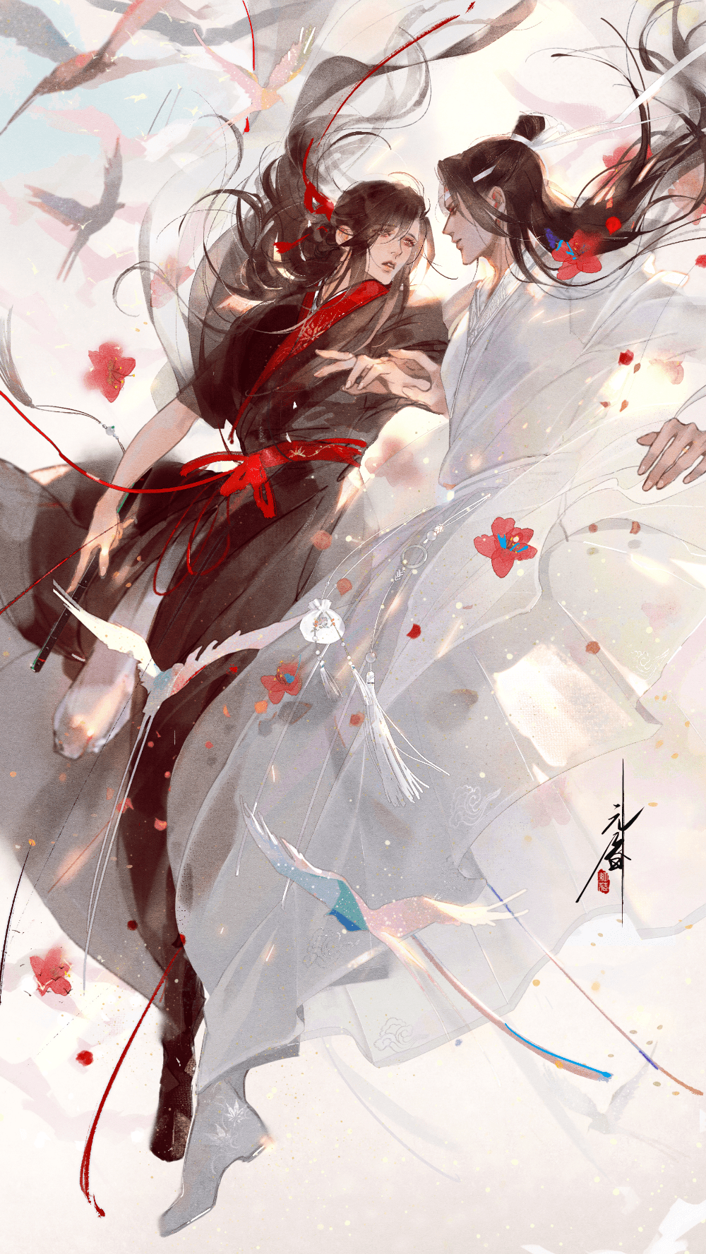 1000x1777 紅花血月 on in 2020