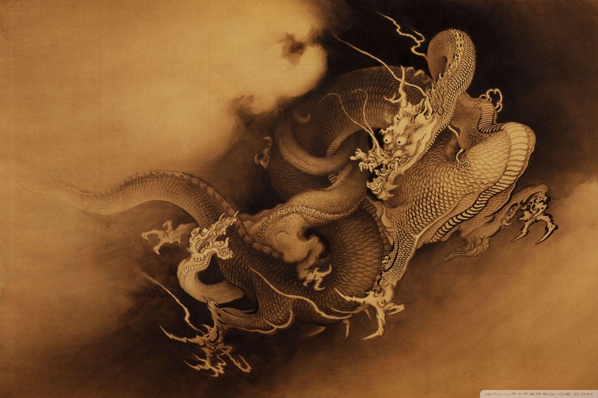 2000x1333 Chinese Dragons Ultra HD Desktop Background Wallpaper for 4K UHD TV : Tablet