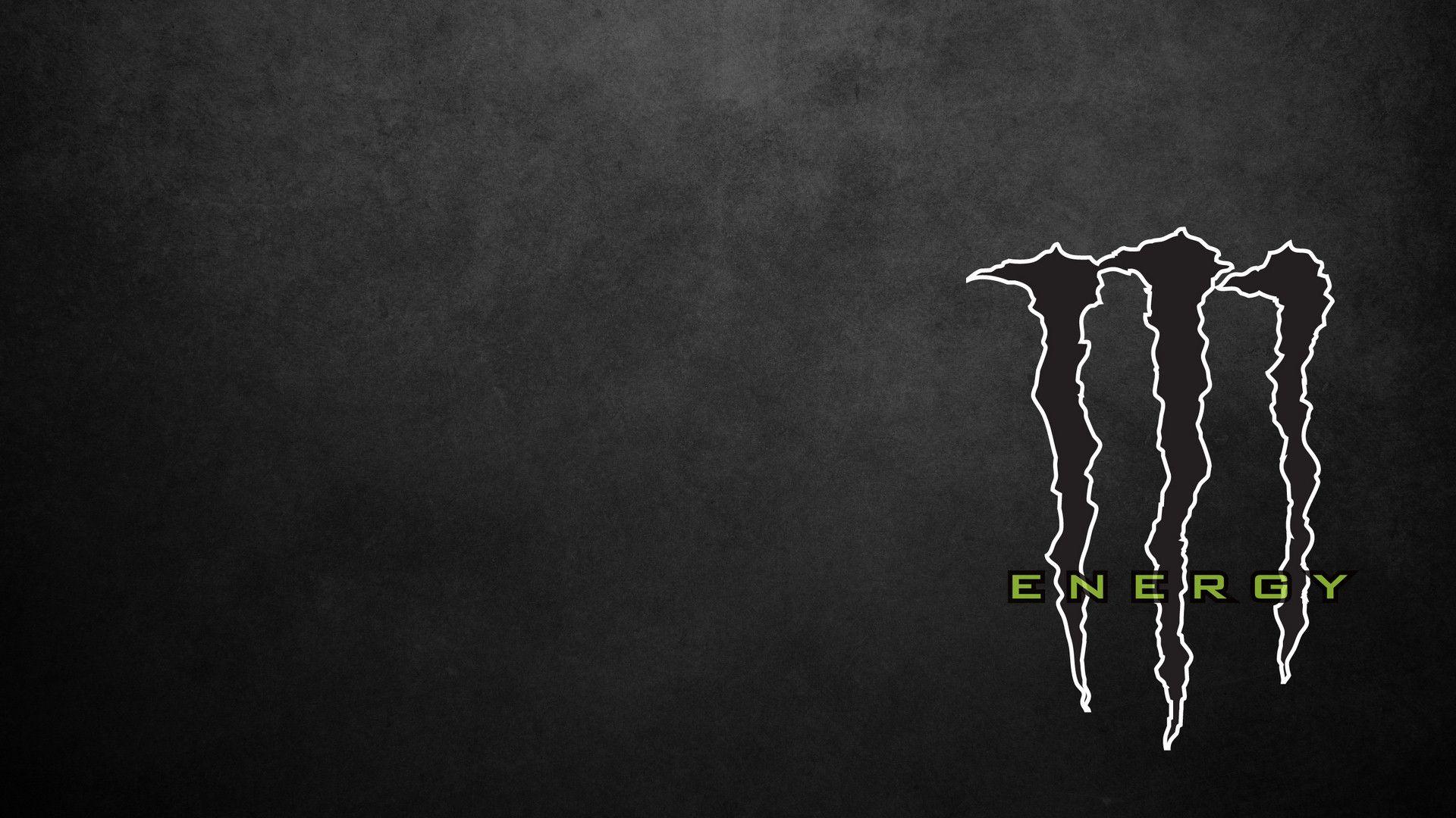 1920x1080 Black Monster Energy Logo