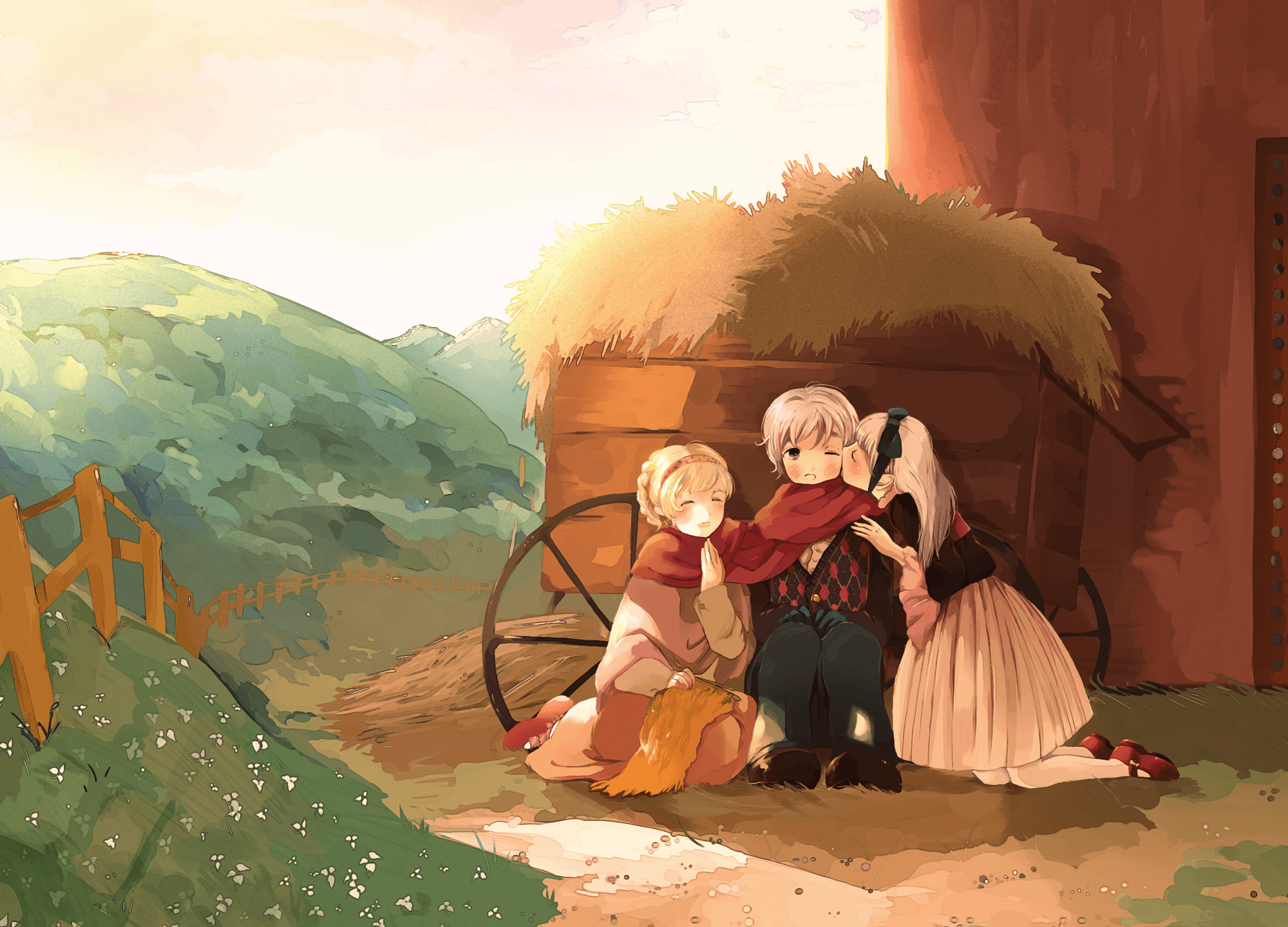 2000x1440 by 汐音- Hetalia / Russia / Belarus. Hetalia : Russia